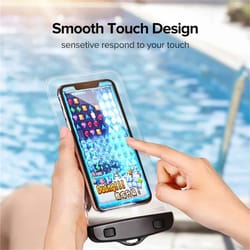 ip68 waterproof phone pouch for swimming and beach universal underwater case