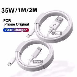 35w pd usb-c fast charging cable for iphone – durable rapid charger cord (1m–2m)