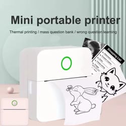 pocketprint mini portable printer – inkless thermal sticker & photo printer