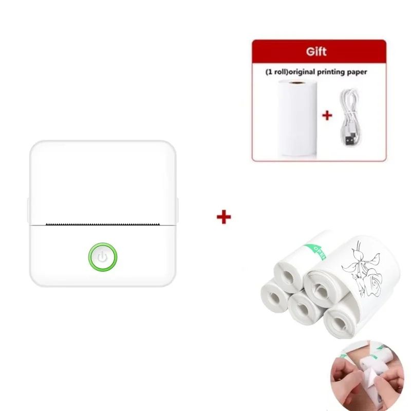 PocketPrint Mini Portable Printer Inkless Thermal Sticker Photo Printer 11