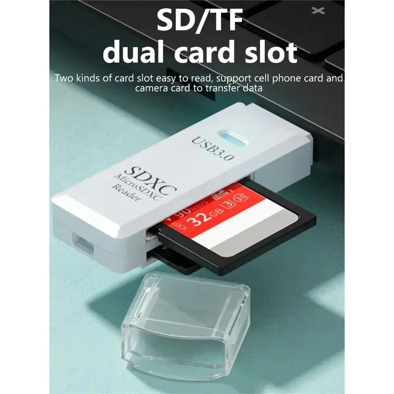UltraSpeed 2in1 USB Card Reader For SD TF Cards 2