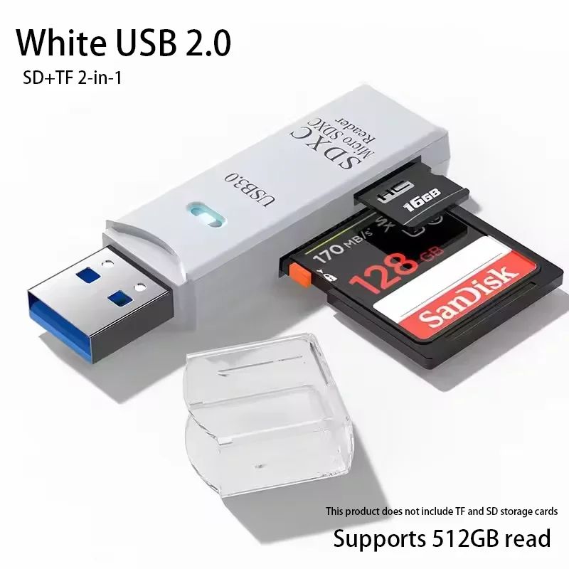 UltraSpeed 2in1 USB Card Reader For SD TF Cards 5