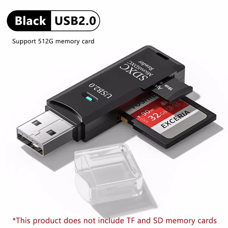 UltraSpeed 2in1 USB Card Reader For SD TF Cards 6