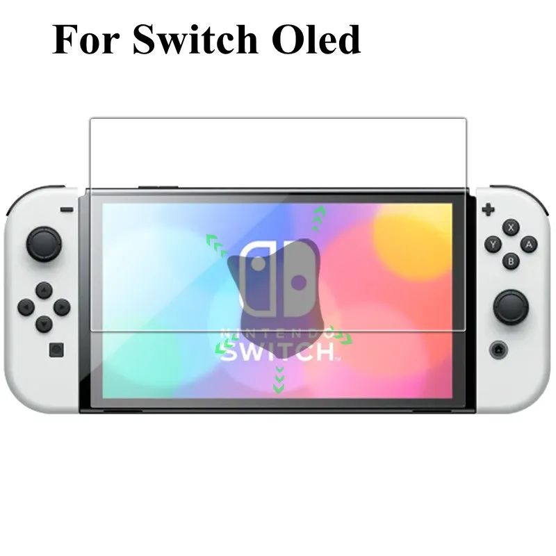 Nintendo Switch OLED Lite Tempered Glass Screen Protector AntiScratch Crystal Clear LCD Protectio 3