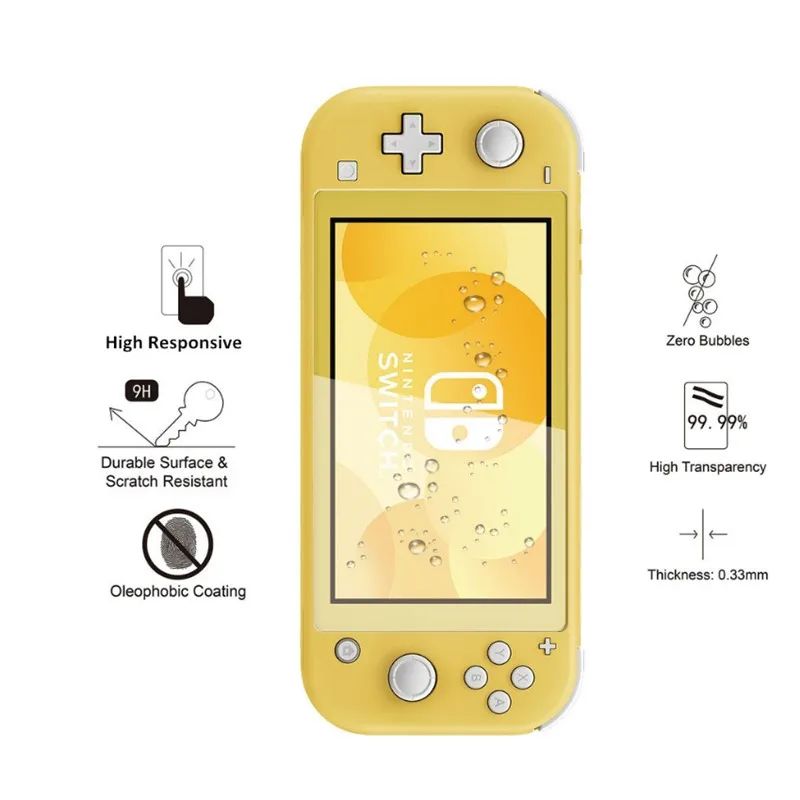 Nintendo Switch OLED Lite Tempered Glass Screen Protector AntiScratch Crystal Clear LCD Protectio 8