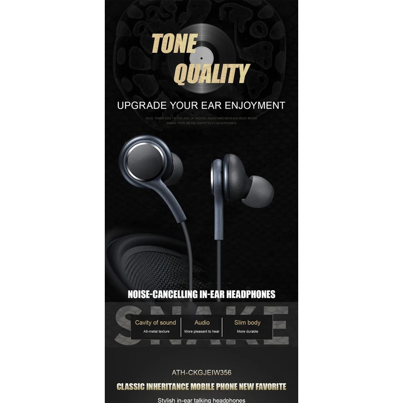 USBC Wired Earphones For Samsung Galaxy HiFi Sound BuiltIn Mic Comfort Fit 0