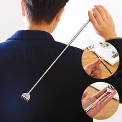 telescopic back scratcher & itch relief massager – portable adjustable scratch tool