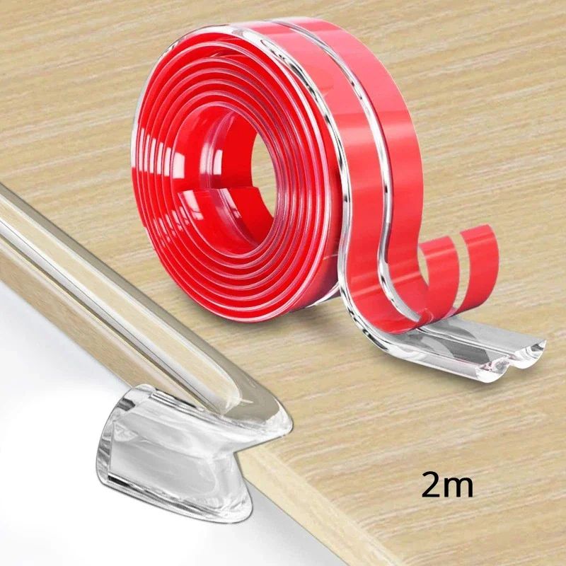 Transparent Table Edge Guard Baby Safety Strip Soft SelfAdhesive Furniture Corner Protector 13M 4
