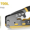 Professional PassThrough RJ45 Ethernet Crimping Tool For Cat5Cat5eCat6 10