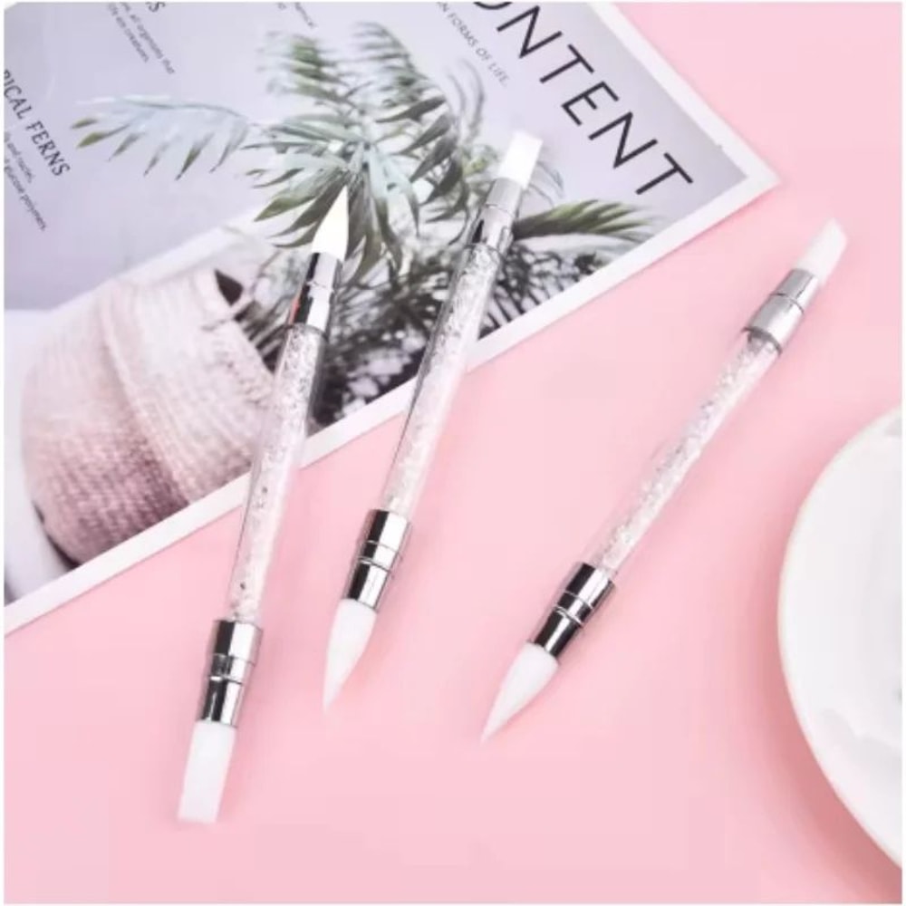 DoubleHead Silicone Nail Art Pen For Sculpting Embossing Precision Design 2