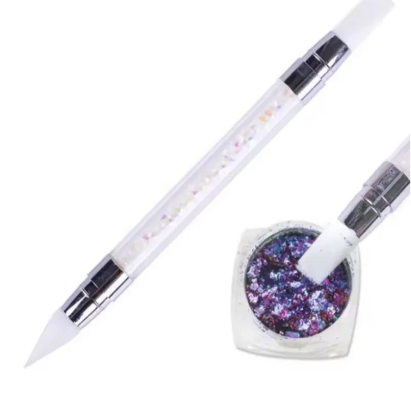 DoubleHead Silicone Nail Art Pen For Sculpting Embossing Precision Design 5