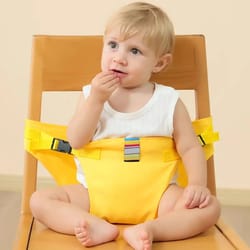 portable baby meal strap & travel chair harness – foldable child safety seat belt for dining