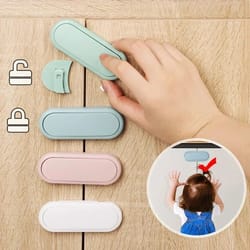 invisible baby safety cabinet locks – childproof drawer & door latches (5-pack)