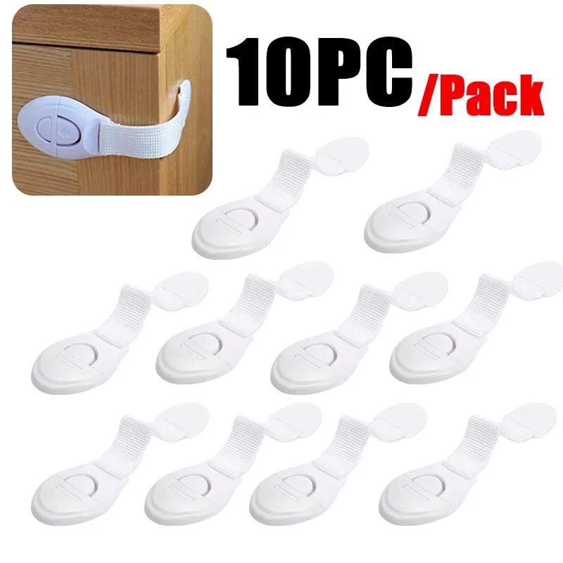 BabyGuard MultiUse Child Safety Cabinet Drawer Locks 10Pack 8
