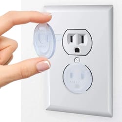premium 10-pack child safety electrical outlet covers – secure baby proof socket protectors