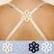 FlowerShaped Bra Strap Clips NonSlip Bra Strap Concealers For A Seamless Braless Look 20Pack 0