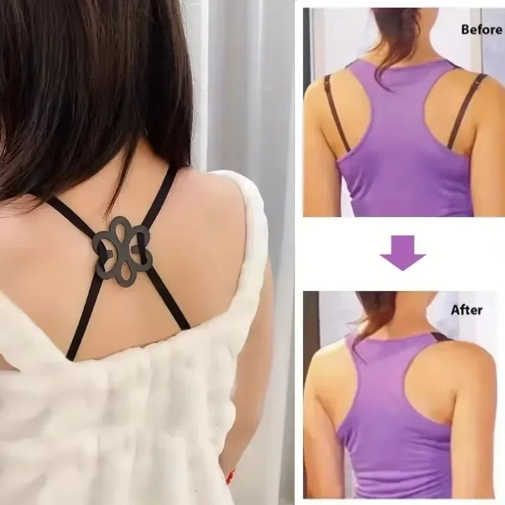 FlowerShaped Bra Strap Clips NonSlip Bra Strap Concealers For A Seamless Braless Look 20Pack 4
