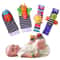 4Piece Baby Sensory Rattle Toys Set 2 Wrist Rattle Toys 2 Foot Rattle Sock Toys 012 Months 0