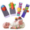 4Piece Baby Sensory Rattle Toys Set 2 Wrist Rattle Toys 2 Foot Rattle Sock Toys 012 Months 0
