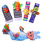 4Piece Baby Sensory Rattle Toys Set 2 Wrist Rattle Toys 2 Foot Rattle Sock Toys 012 Months 1
