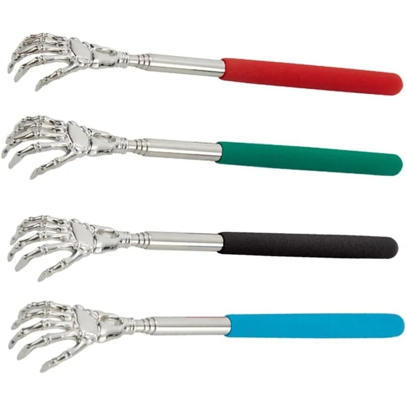 Telescopic Stainless Steel Back Scratcher Itch Relief Massager 5
