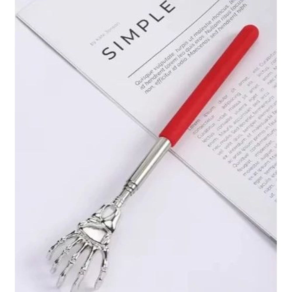 Telescopic Stainless Steel Back Scratcher Itch Relief Massager 6