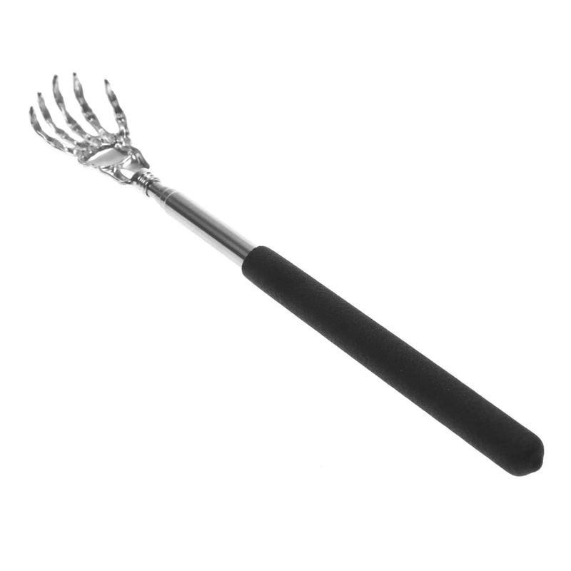 Telescopic Stainless Steel Back Scratcher Itch Relief Massager 7