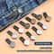 Adjustable Metal Jeans Button Extenders NoSew Waist Expansion Kit 510pcs 0