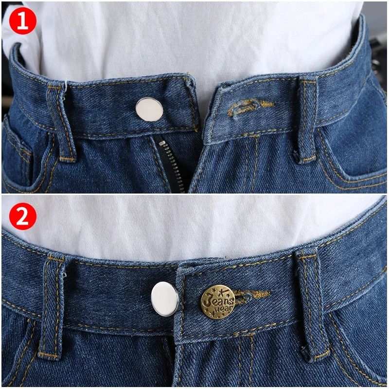 Adjustable Metal Jeans Button Extenders NoSew Waist Expansion Kit 510pcs 2