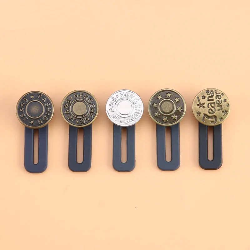 Adjustable Metal Jeans Button Extenders NoSew Waist Expansion Kit 510pcs 6