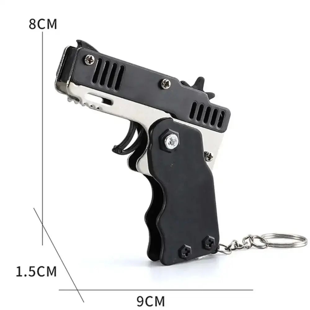 Kids Rubber Band Toy Gun Foldable Safe Shooting Game For Boys 1