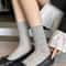 Womens Sheer Knee High Socks Lightweight Sweet Style Stacked Socks For Summer 4 Pairs 1