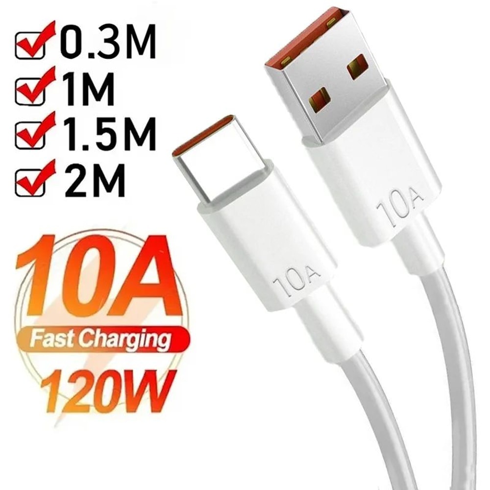120W Super Fast USBA To TypeC Charging Cable For Android Devices 0