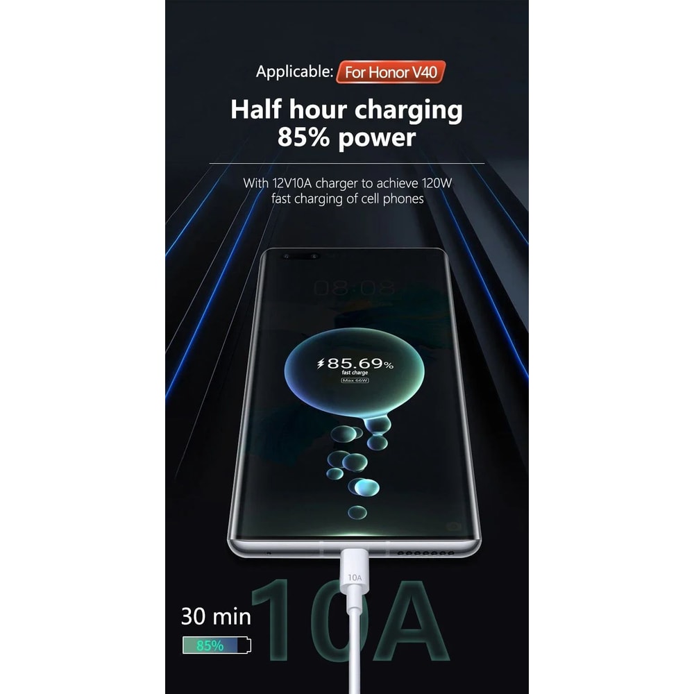 120W Super Fast USBA To TypeC Charging Cable For Android Devices 7