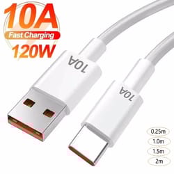 120w usb-c fast charging cable (10a) – durable high-speed data & power cable
