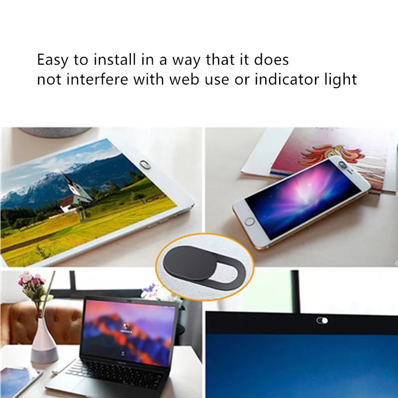 UltraSlim Magnetic Webcam Privacy Cover For Laptop Tablet Phone Cameras 4