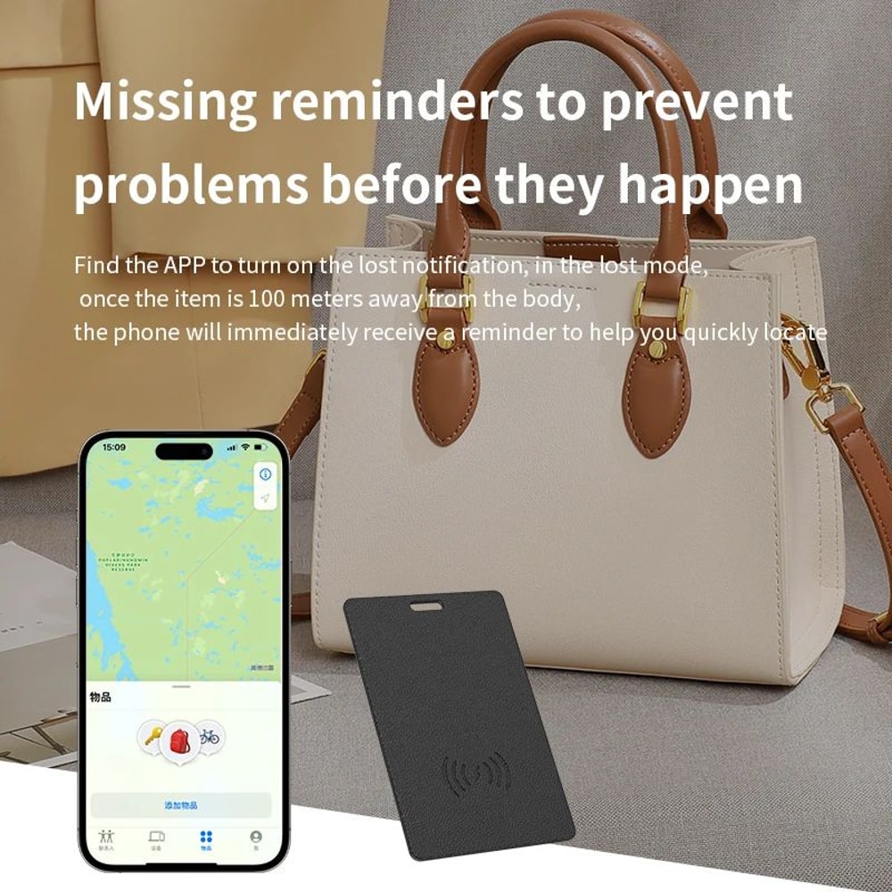 UltraSlim GPS Wallet Tracker Card Slim Wallet GPS Tracker With Wireless Charging Find My App Trac 2