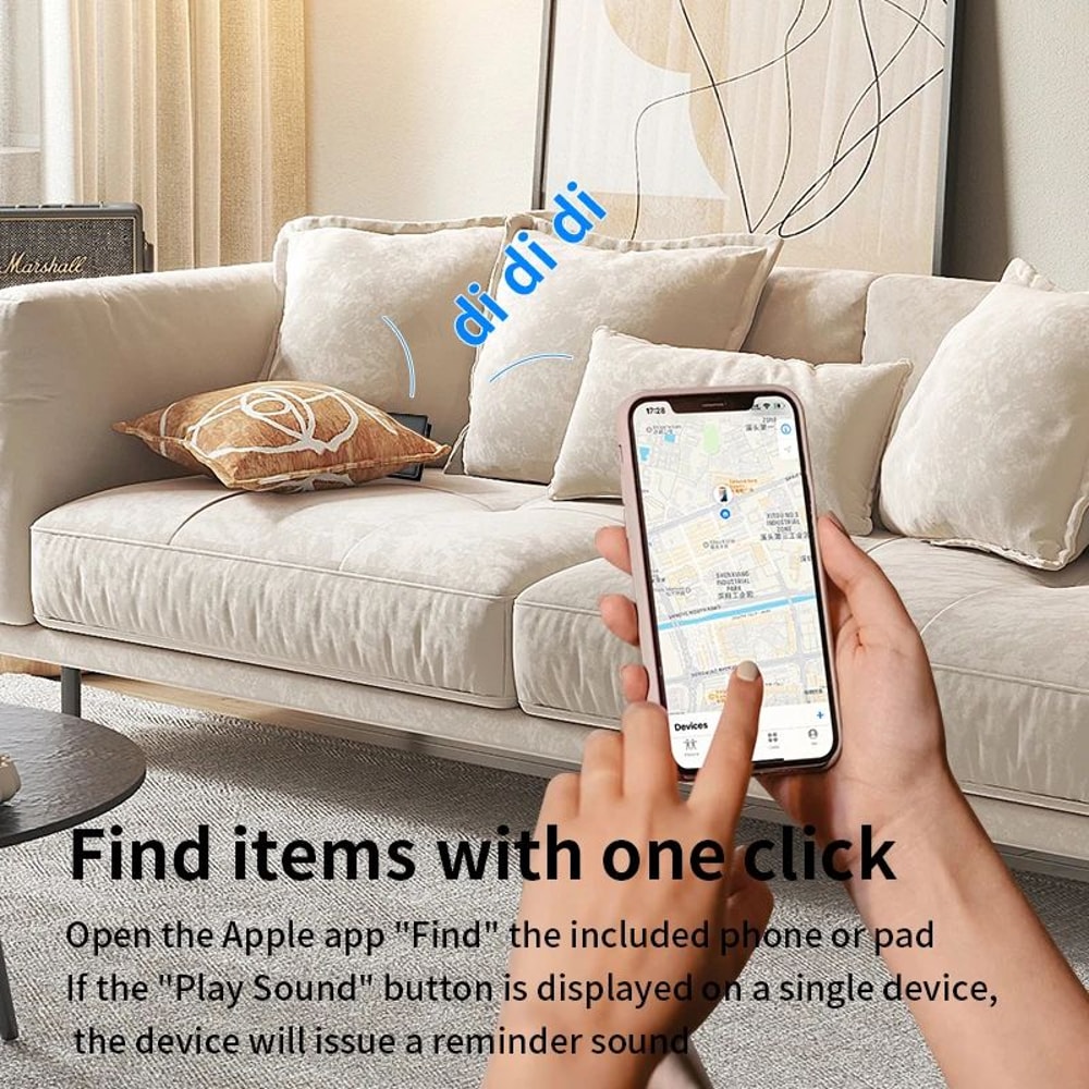 UltraSlim GPS Wallet Tracker Card Slim Wallet GPS Tracker With Wireless Charging Find My App Trac 3