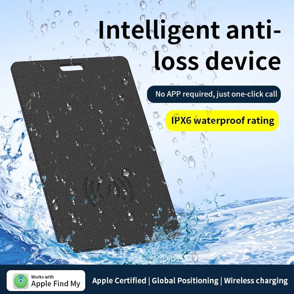 UltraSlim GPS Wallet Tracker Card Slim Wallet GPS Tracker With Wireless Charging Find My App Trac 5
