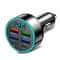 66W Fast Charge MultiPort USB Car Charger With Digital Voltage Display 7
