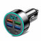 66W Fast Charge MultiPort USB Car Charger With Digital Voltage Display 7