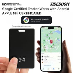 ultra-slim gps wallet tracker card with google find my device