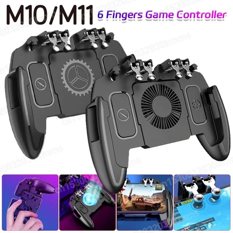 EliteGrip 6Finger Mobile Gaming Trigger With Cooling Fan 0
