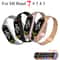 Stainless Steel Metal Strap Bracelet For Xiaomi Mi Band 37 0