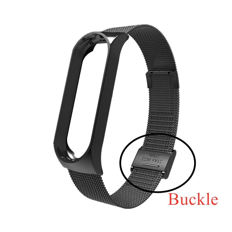 Stainless Steel Metal Strap Bracelet For Xiaomi Mi Band 37 5