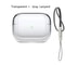 Clear Transparent AirPods Pro 2 Protective Case With Lanyard Shockproof Soft TPU Cover 12
