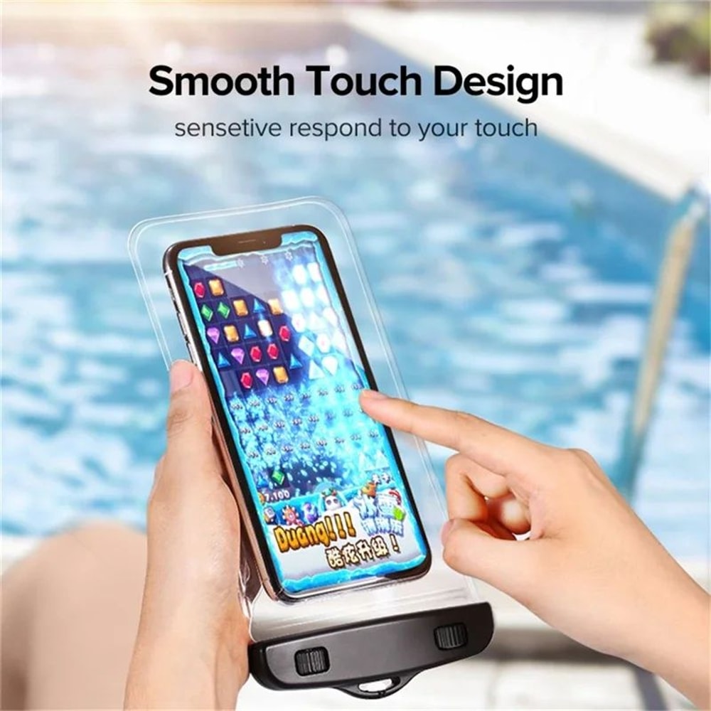 IP68 Universal Waterproof Phone Pouch For Swimming Beach Travel 4