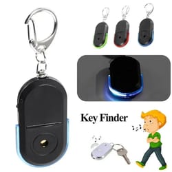 smart whistle key finder with led light – portable anti-lost key locator for keys & bags