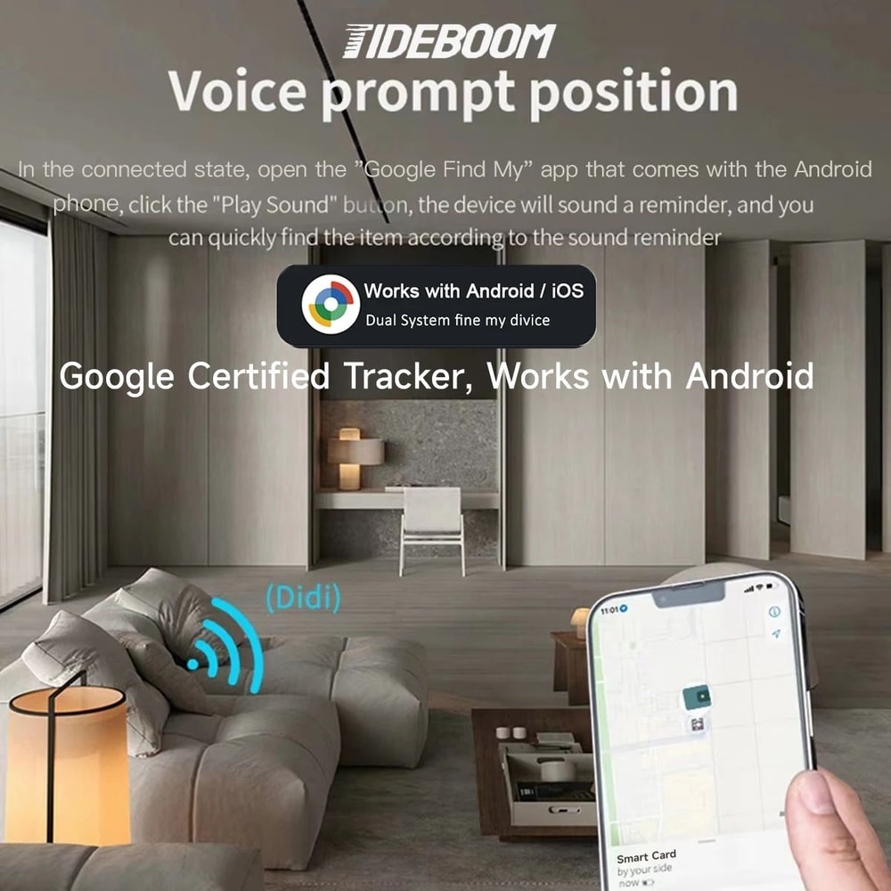 UltraSlim Smart Wallet Tracker Card For Apple Android 6