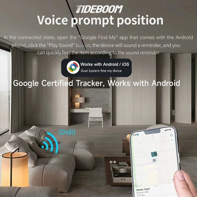 UltraSlim Smart Wallet Tracker Card For Apple Android 6